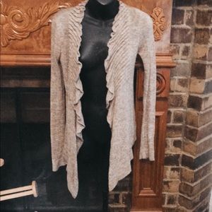 Knit sweater in the color beige brown